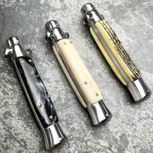 8,75 Zoll italienisches Stiletto Switch Kris Blade Fickmesser – Bild 9